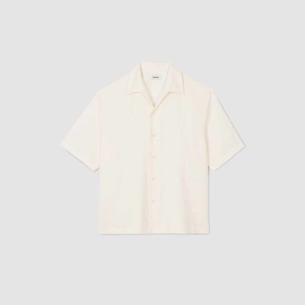Sandro Men Cotton and linen shirt