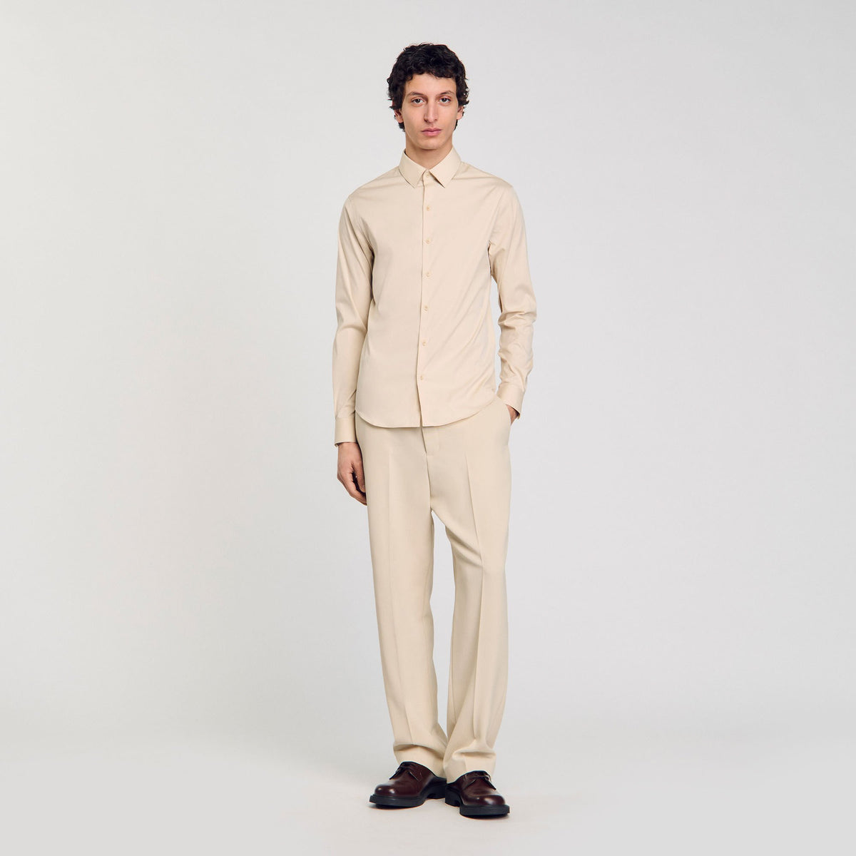 Sandro Men Plain shirt
