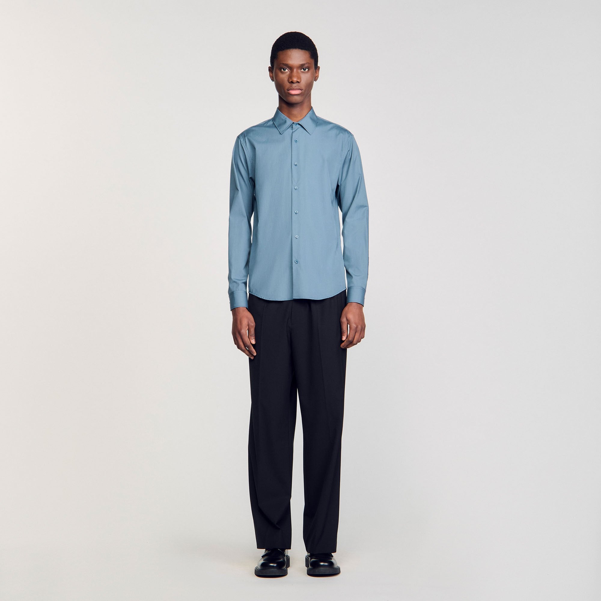 Sandro Men Plain shirt