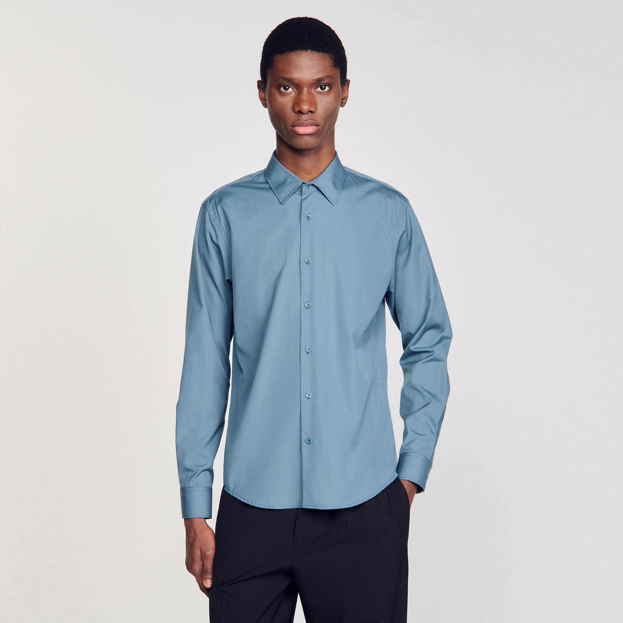 Sandro Men Plain shirt