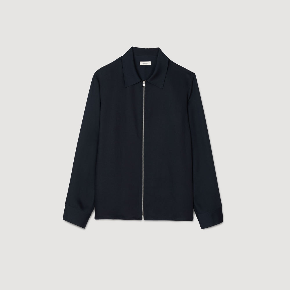 Sandro Men Zip-up shirt