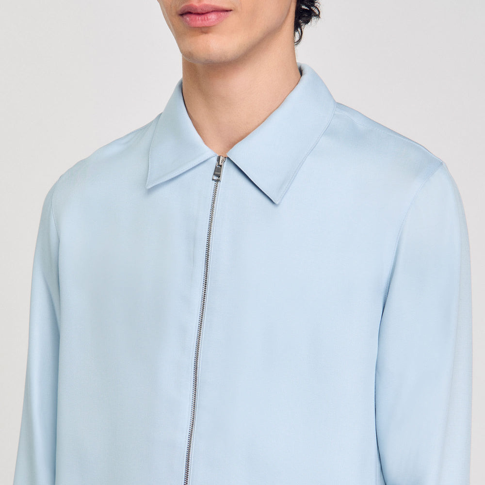 Sandro Men Zip-up shirt
