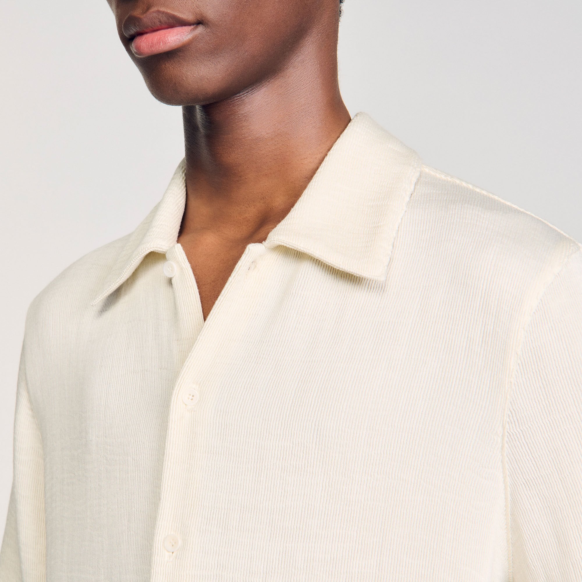 Sandro Men Crinkled shirt
