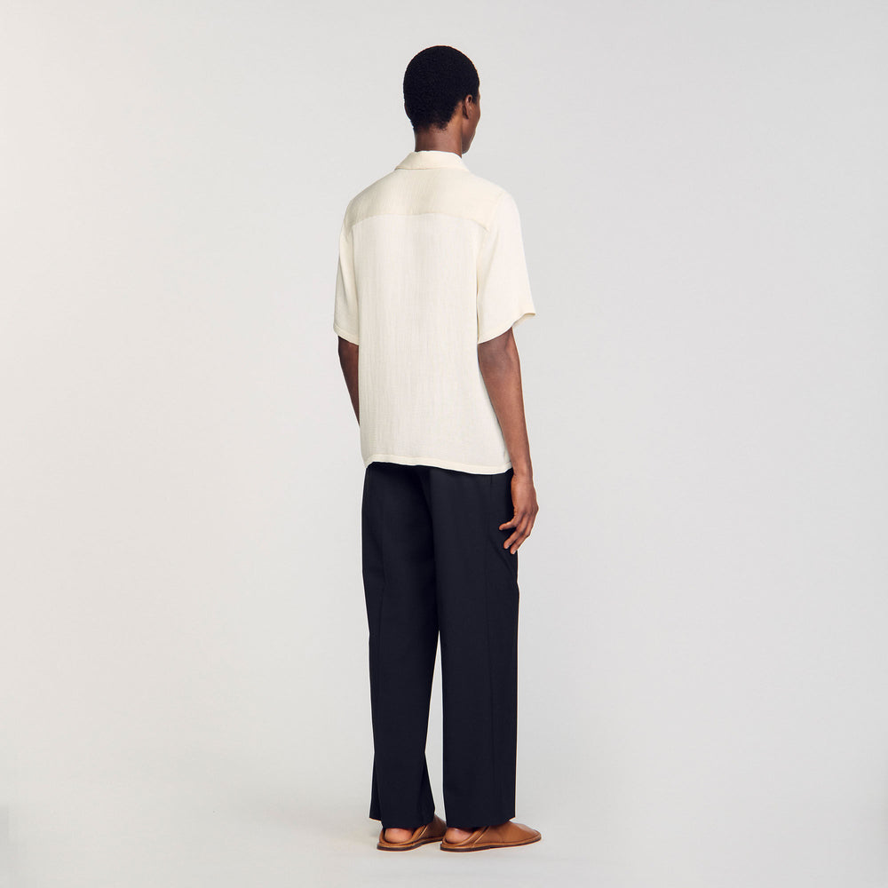 Sandro Men Crinkled shirt