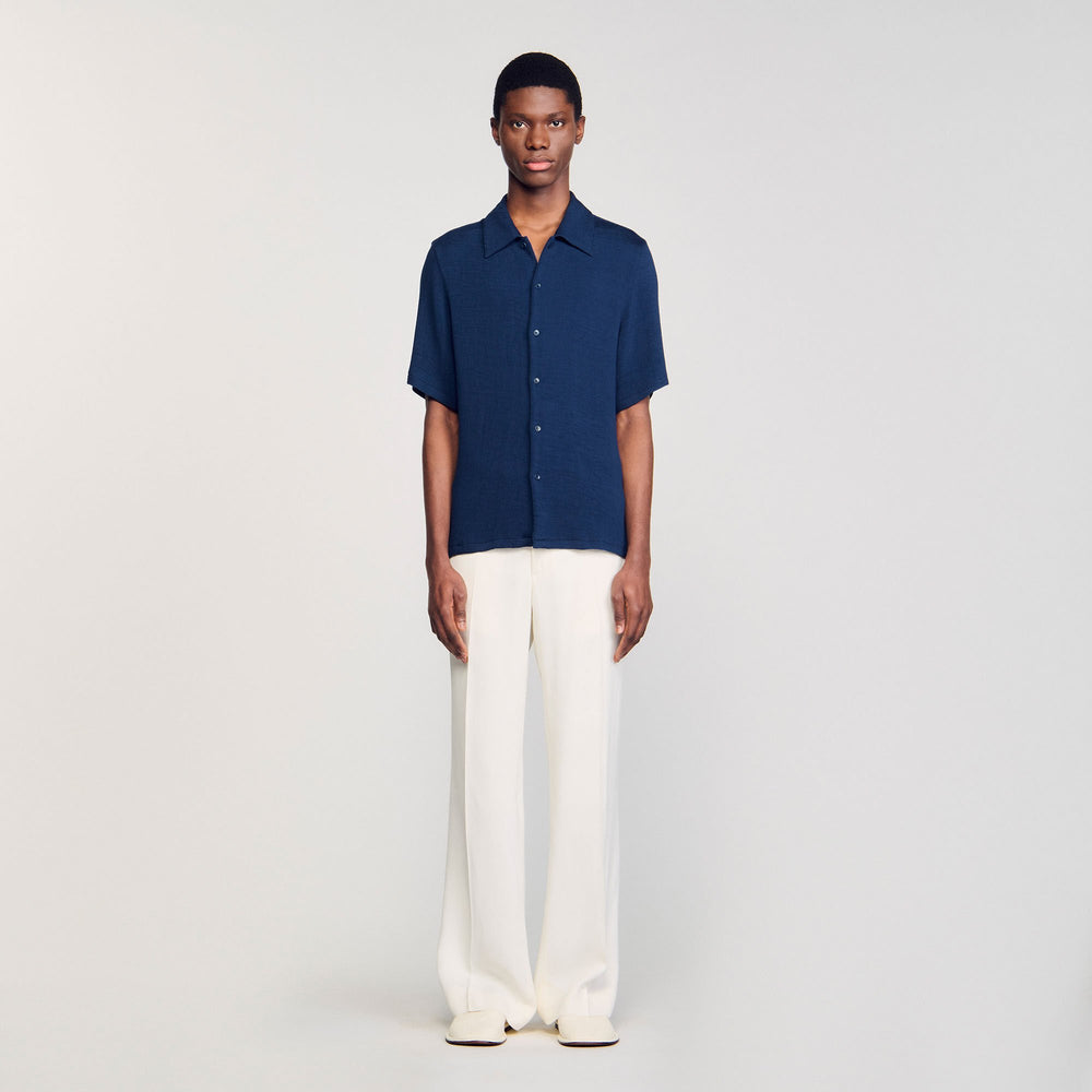 Sandro Men Crinkled shirt