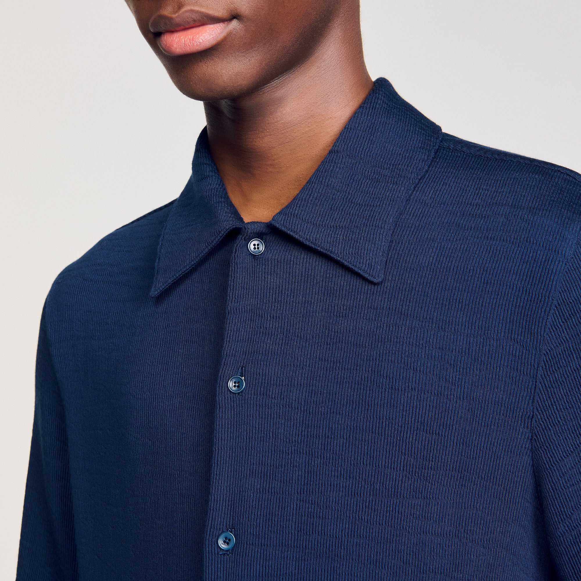 Sandro Men Crinkled shirt