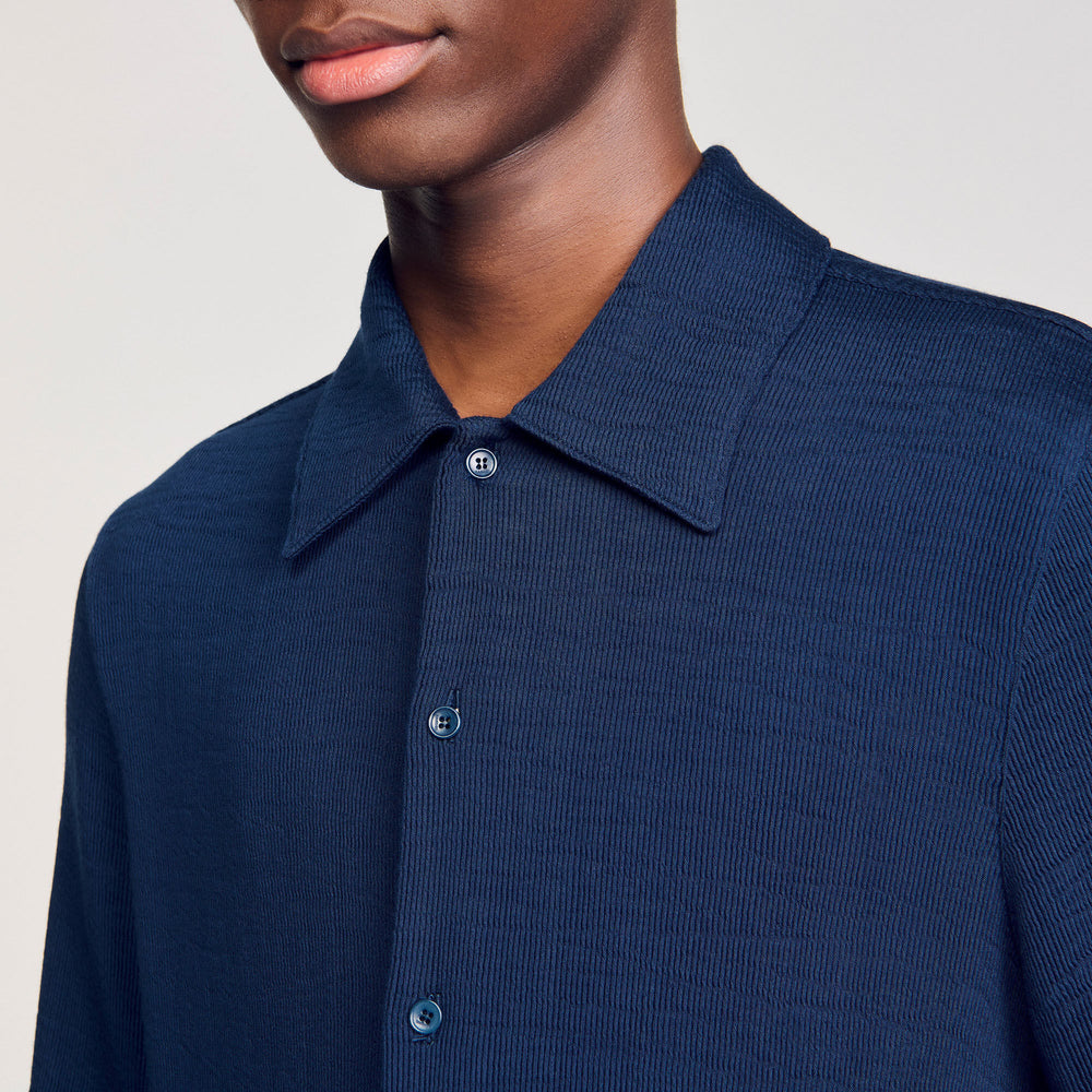 Sandro Men Crinkled shirt