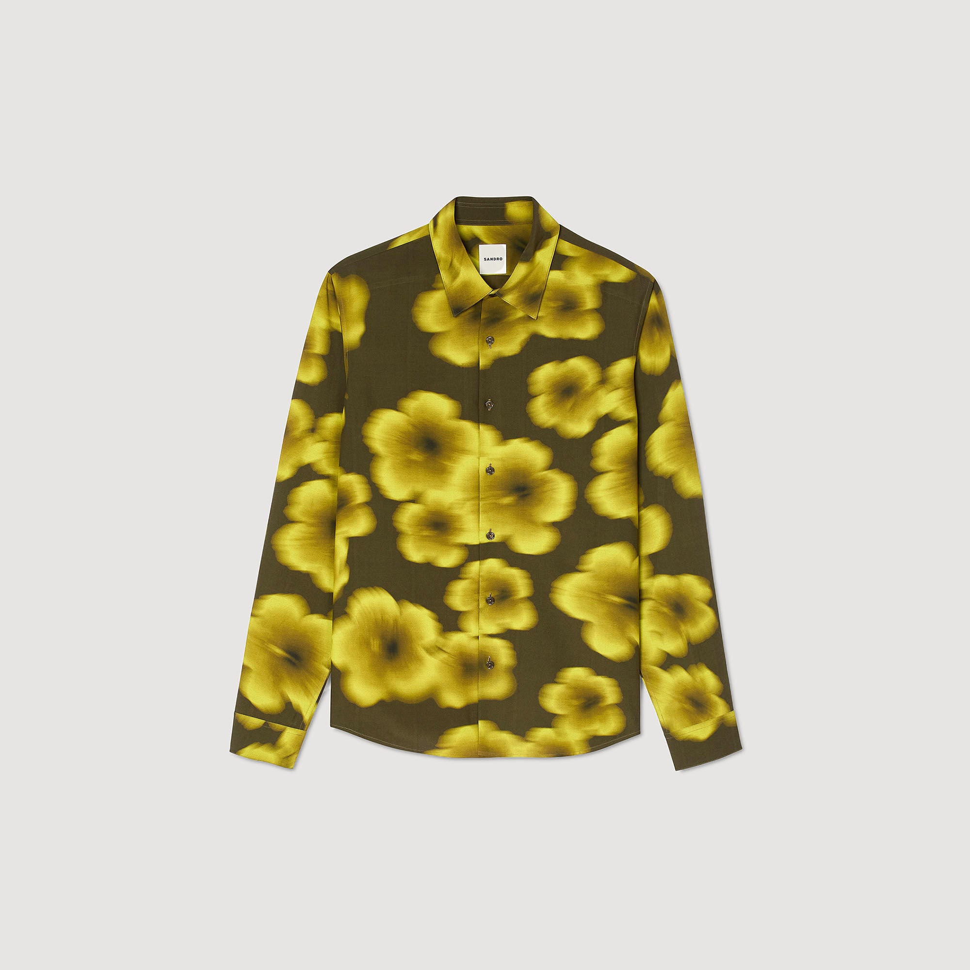 Sandro Men Loose-fit floral shirt