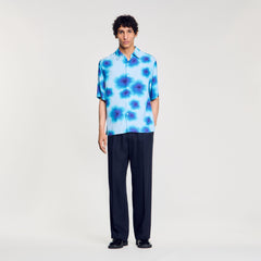Sandro Men Floral motif shirt