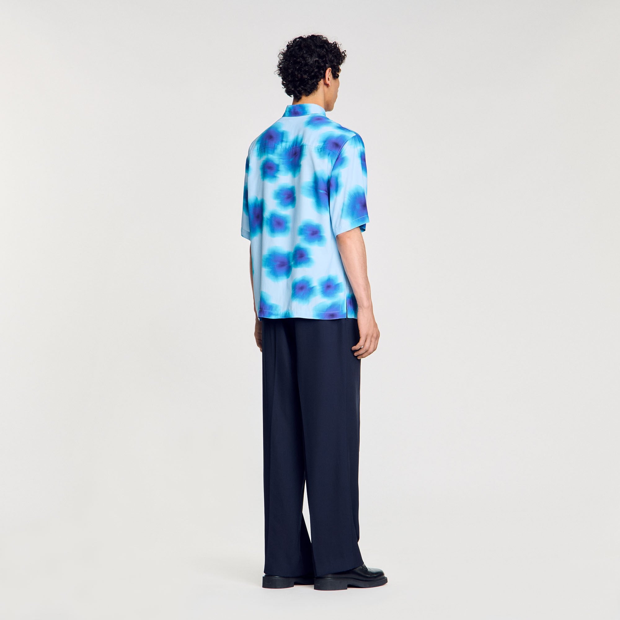 Sandro Men Floral motif shirt