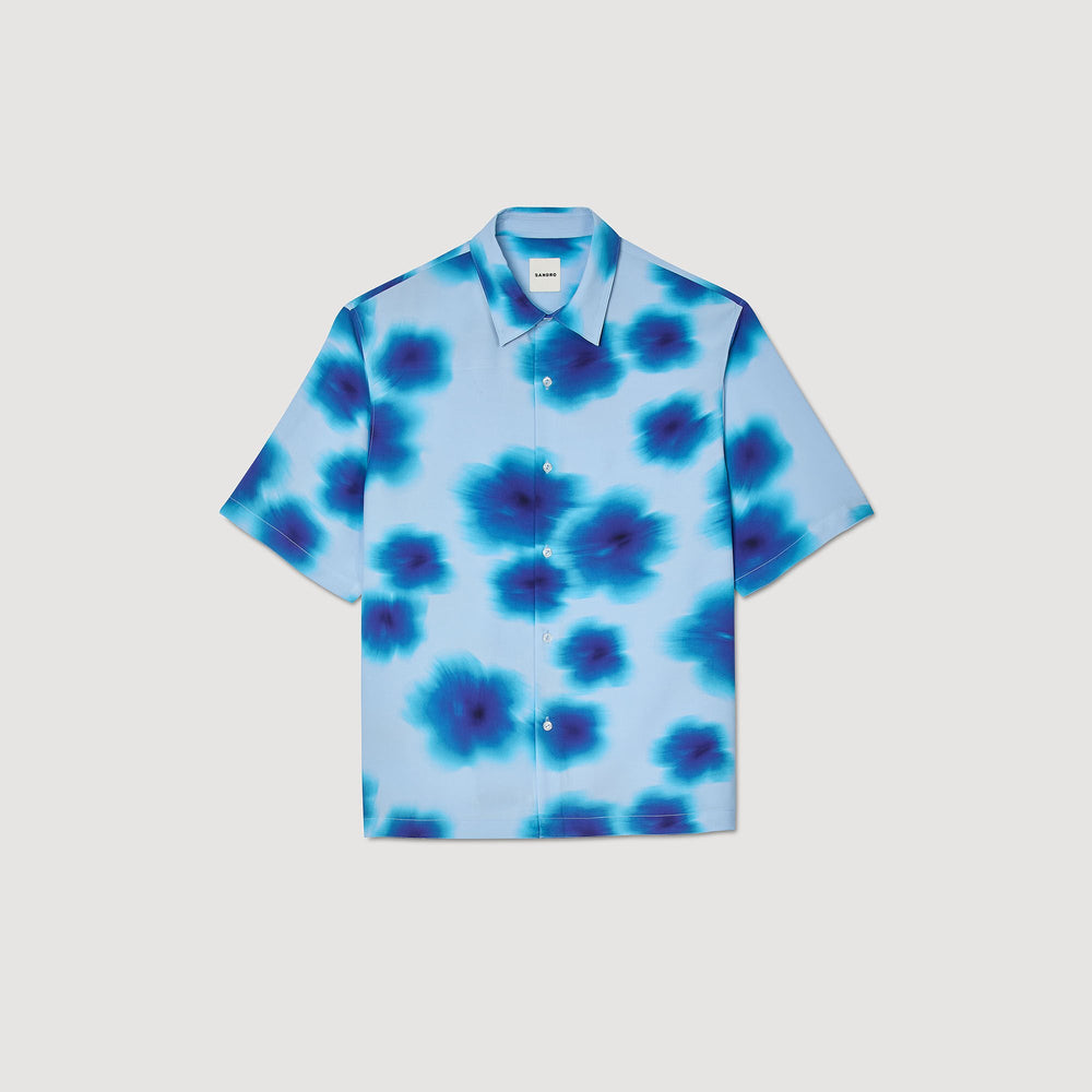 Sandro Men Floral motif shirt