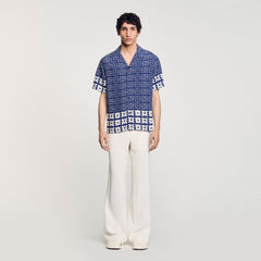 Sandro Men Floral motif shirt