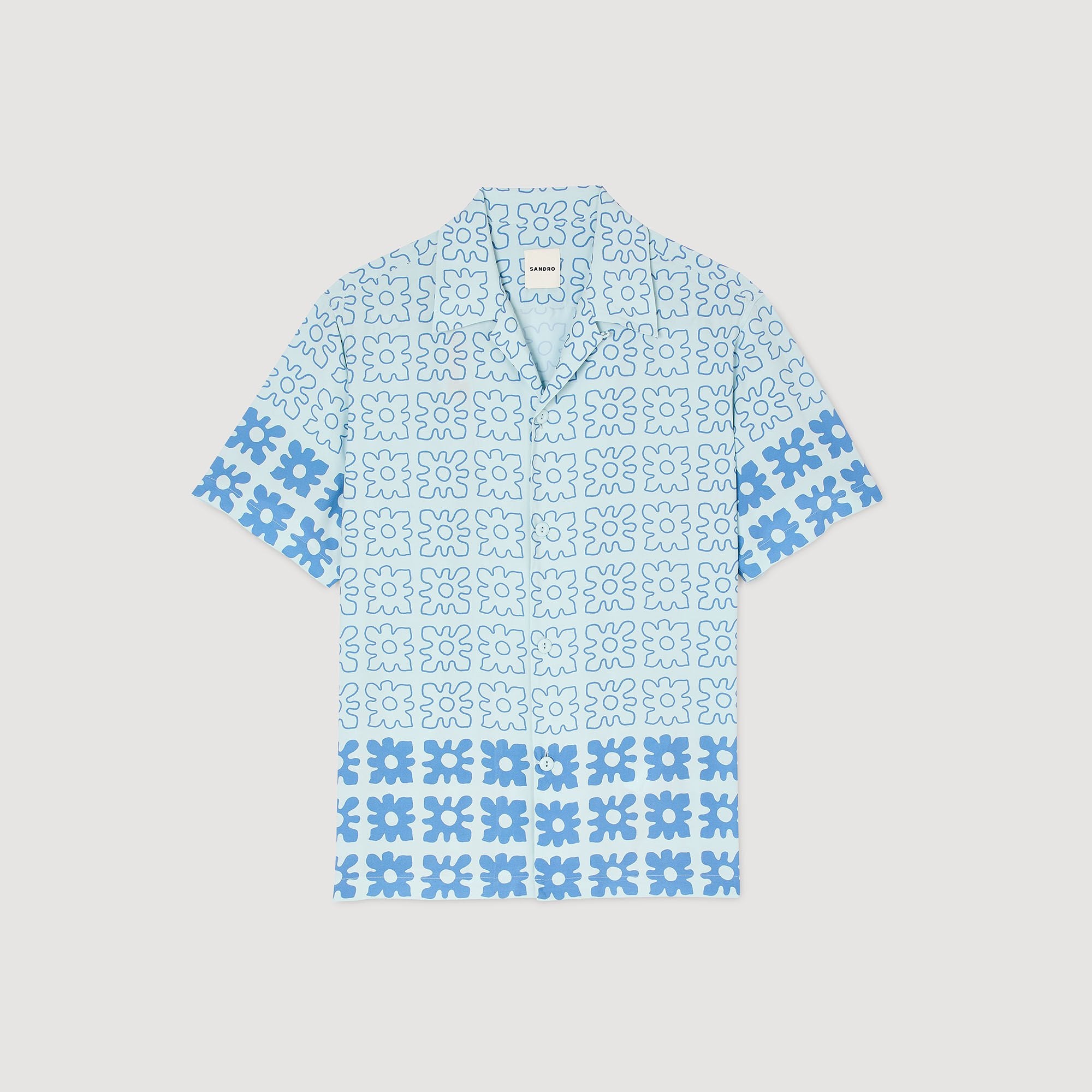 Sandro Men Floral motif shirt