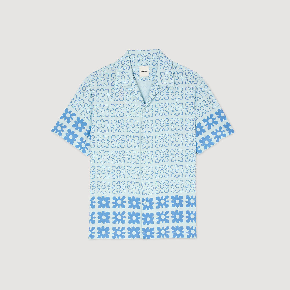 Sandro Men Floral motif shirt