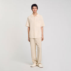 Sandro Men Waffled shirt