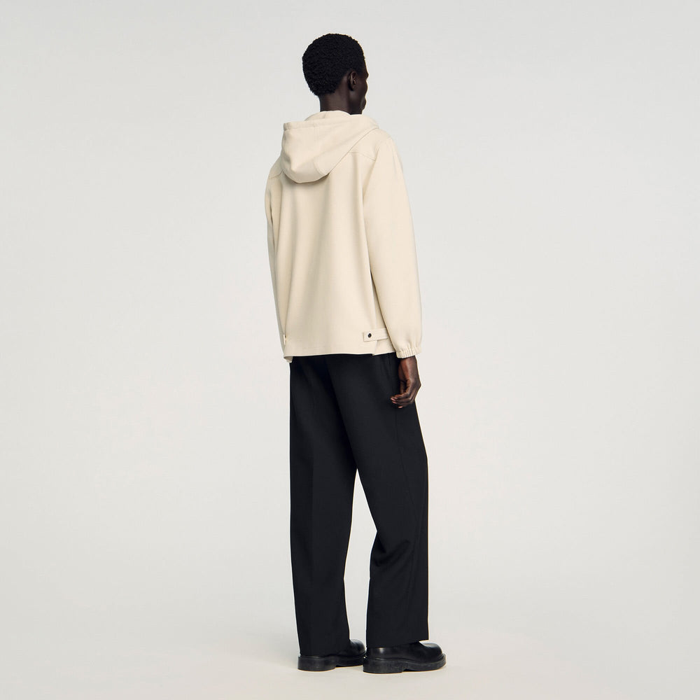 Sandro Men Hooded shirt jacket