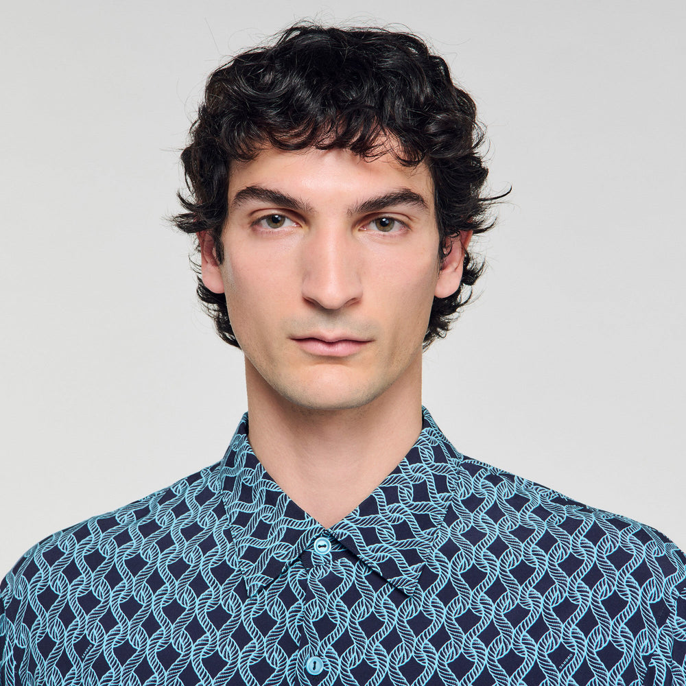 Sandro Men Rope print shirt