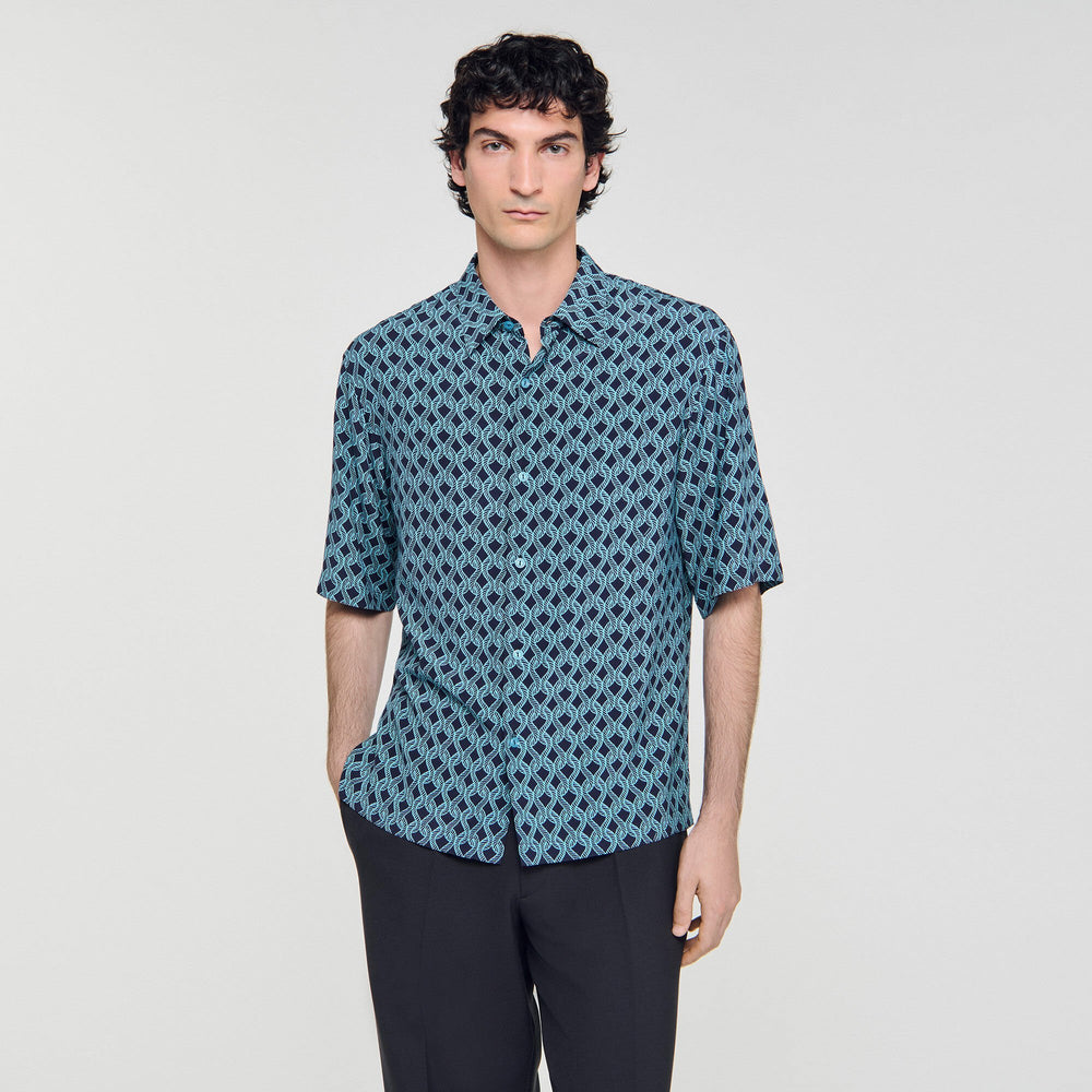 Sandro Men Rope print shirt