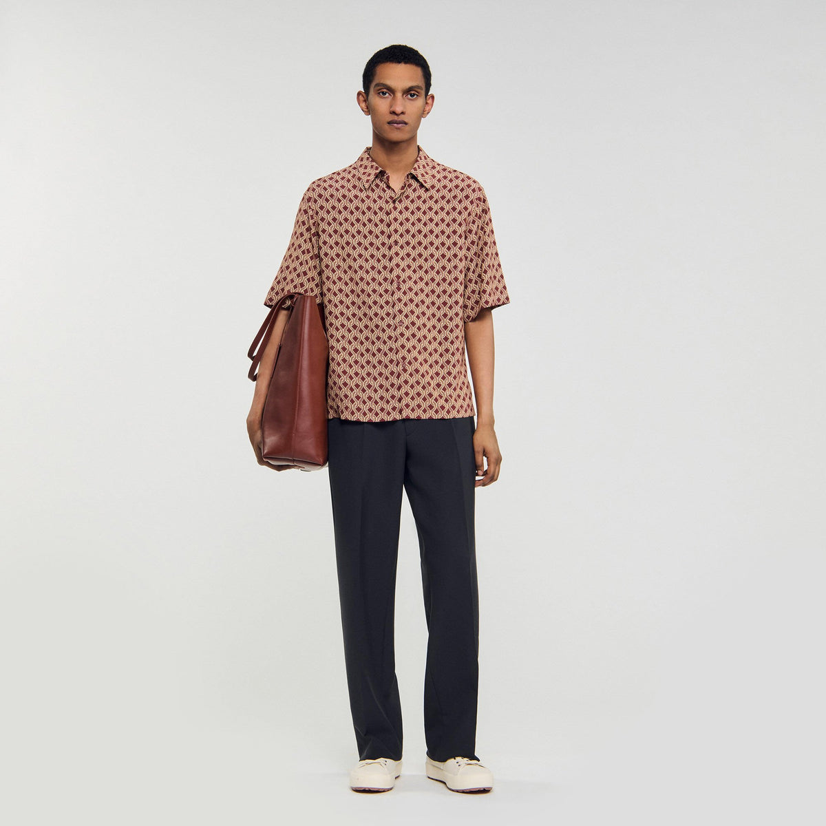 Sandro Men Rope print shirt