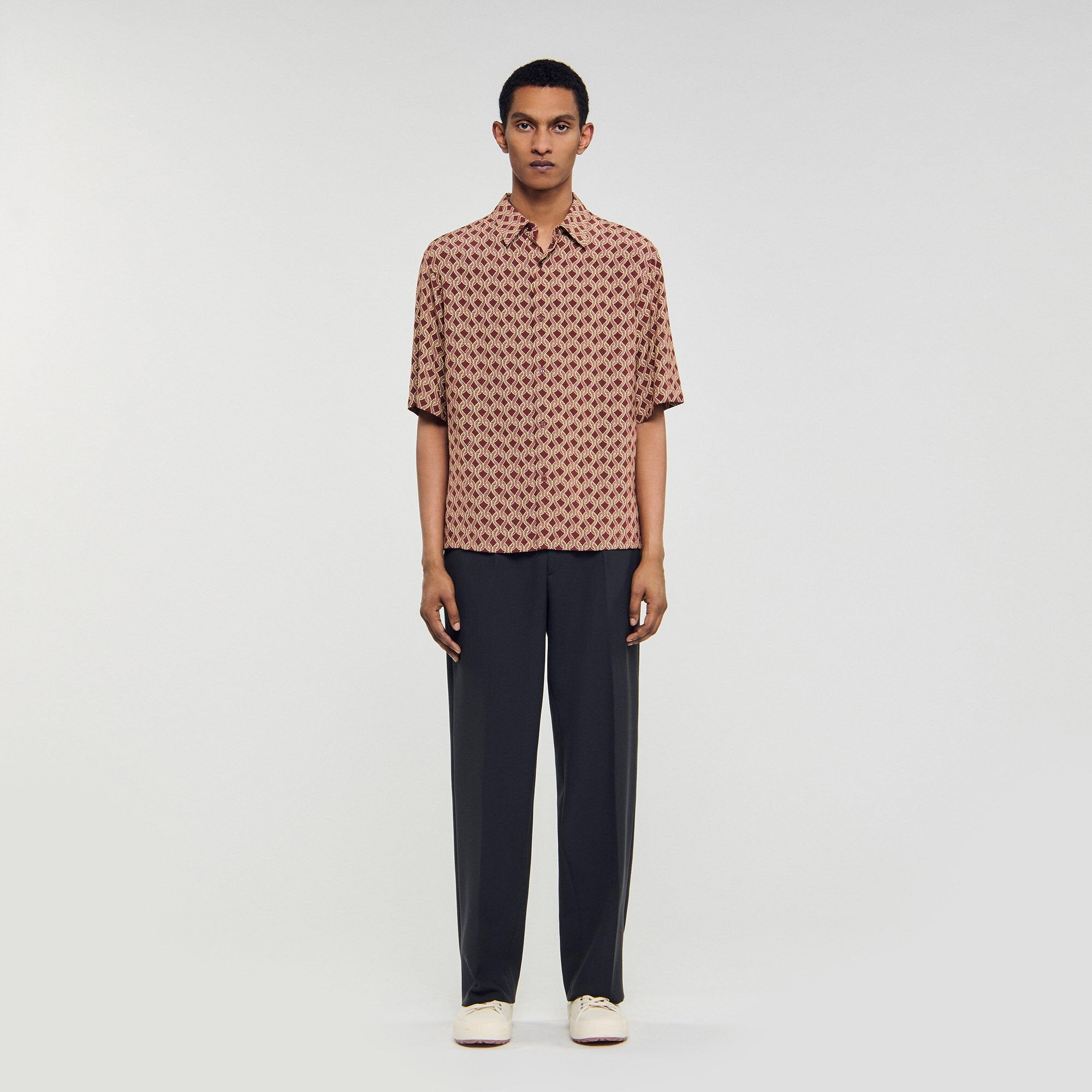 Sandro Men Rope print shirt