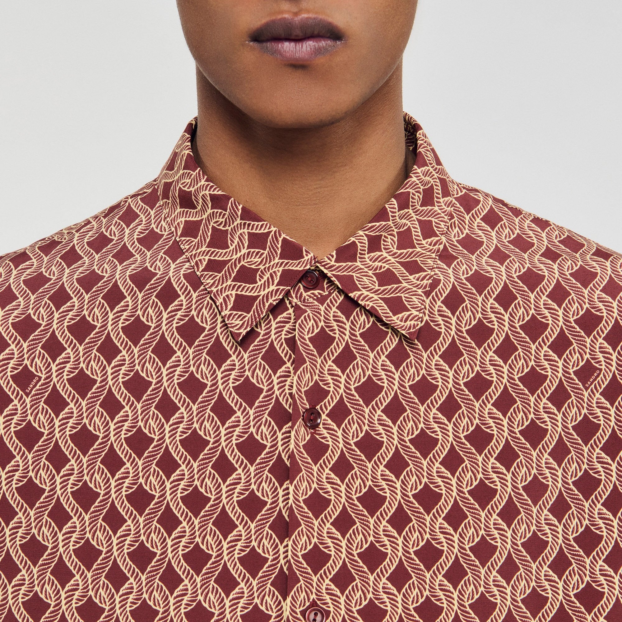 Sandro Men Rope print shirt