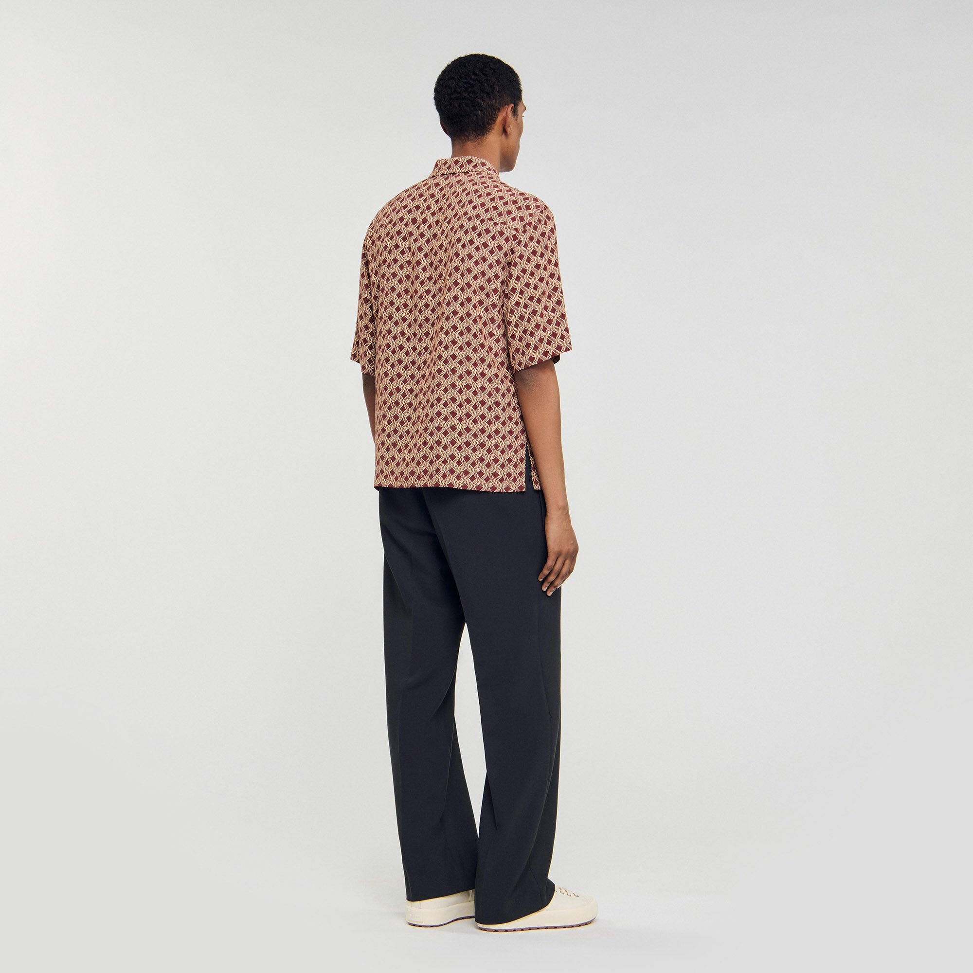 Sandro Men Rope print shirt