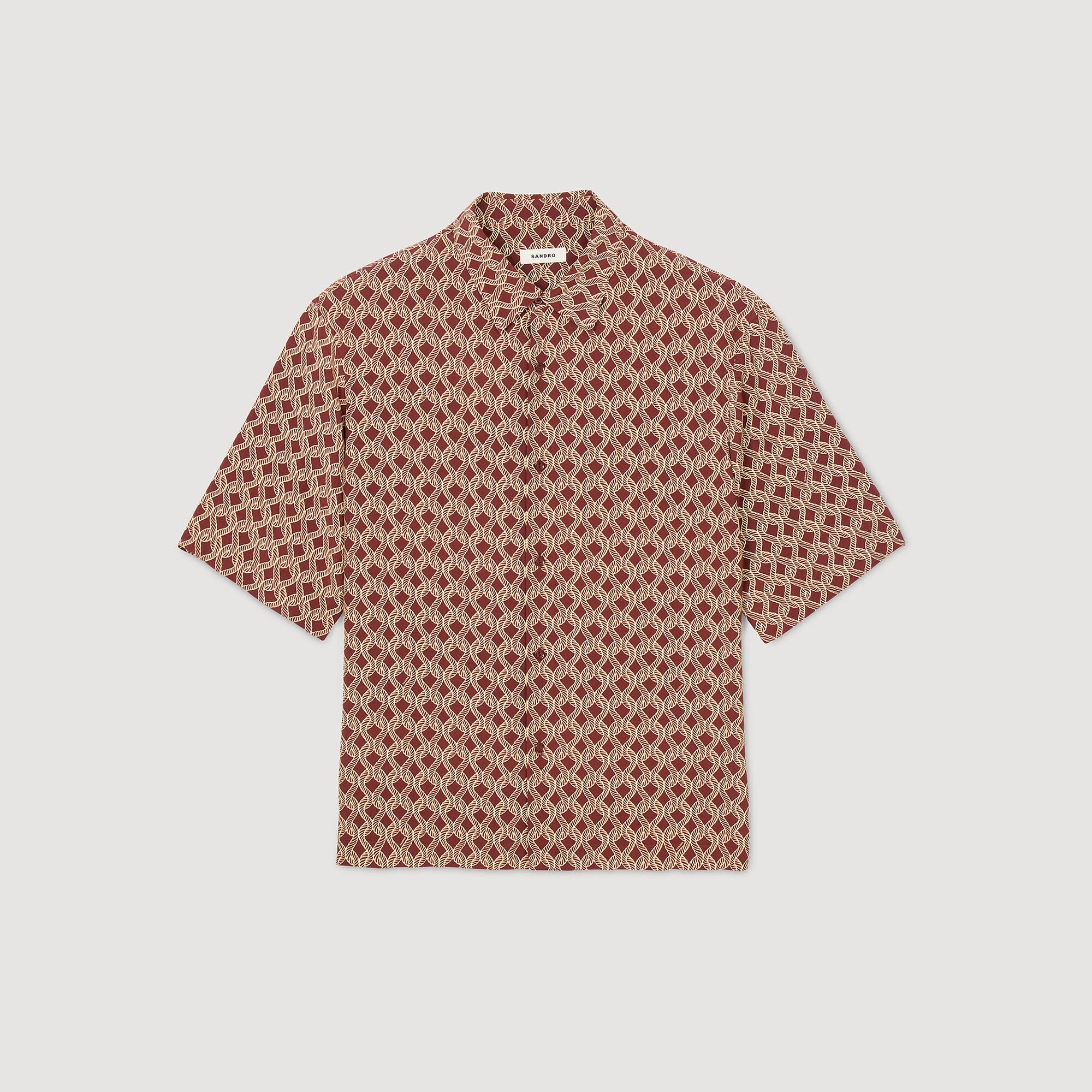 Sandro Men Rope print shirt