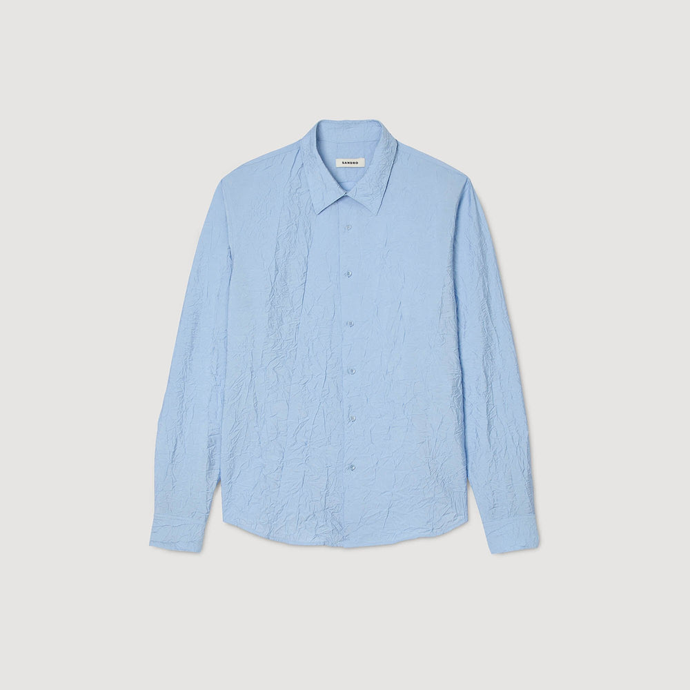 Sandro Men Crinkled effect shirt