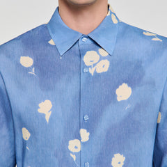 Sandro Men Floral motif shirt