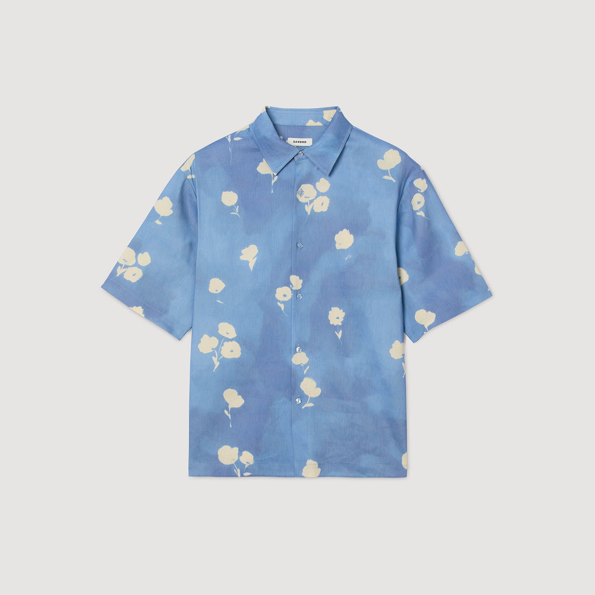 Sandro Men Floral motif shirt