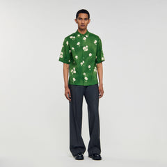 Sandro Men Floral motif shirt