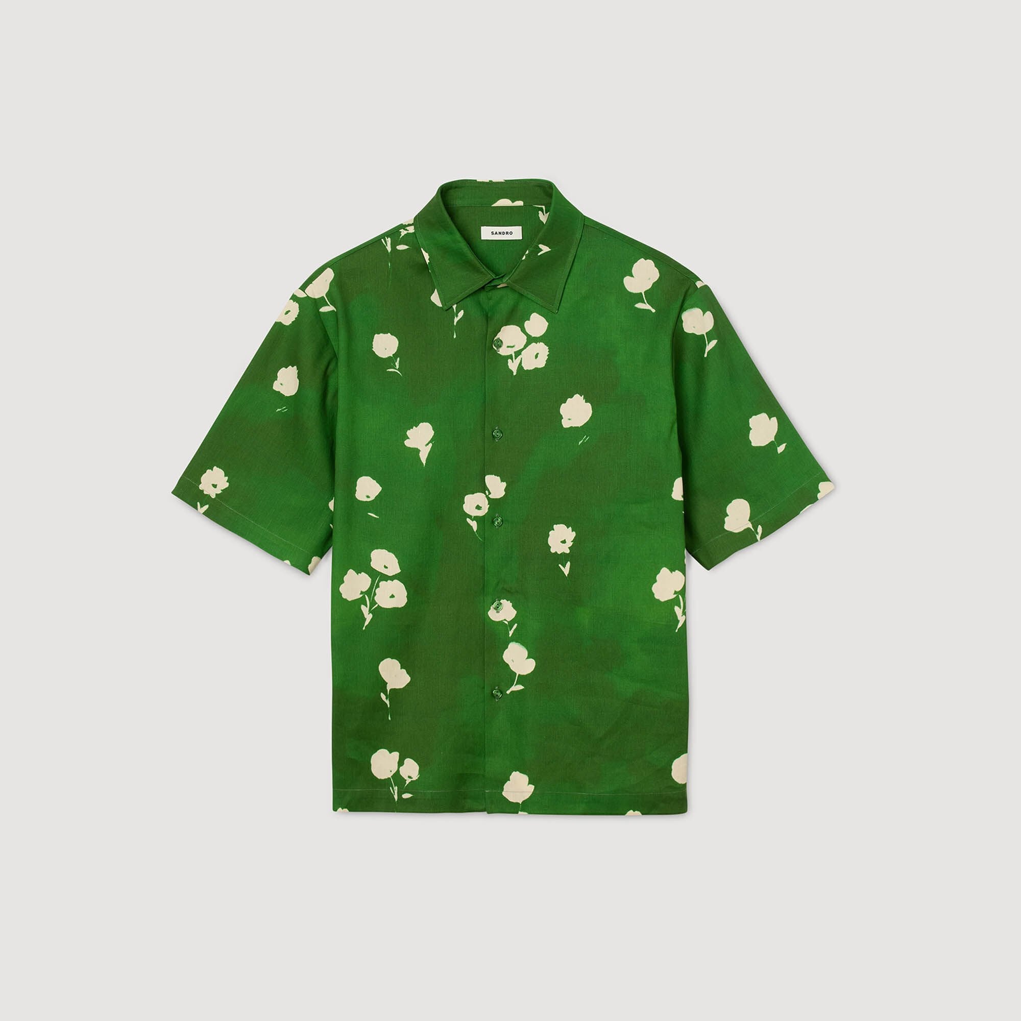 Sandro Men Floral motif shirt