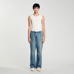 Sandro Men Wide-leg jeans