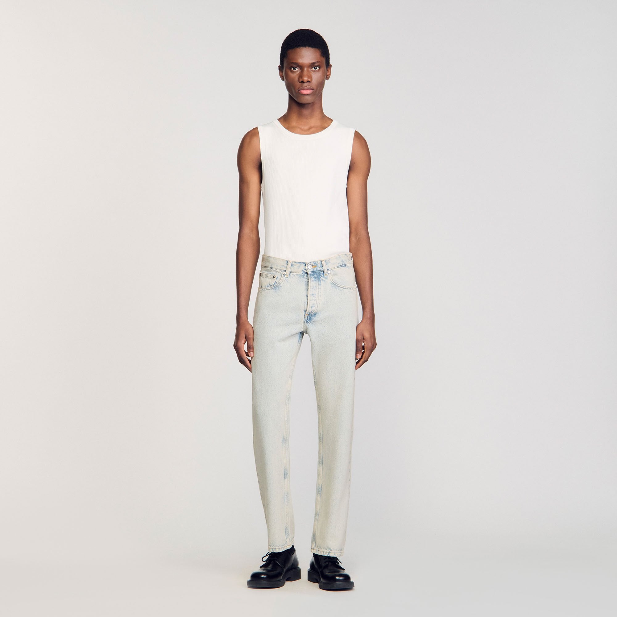 Sandro Men Regular faded jeans