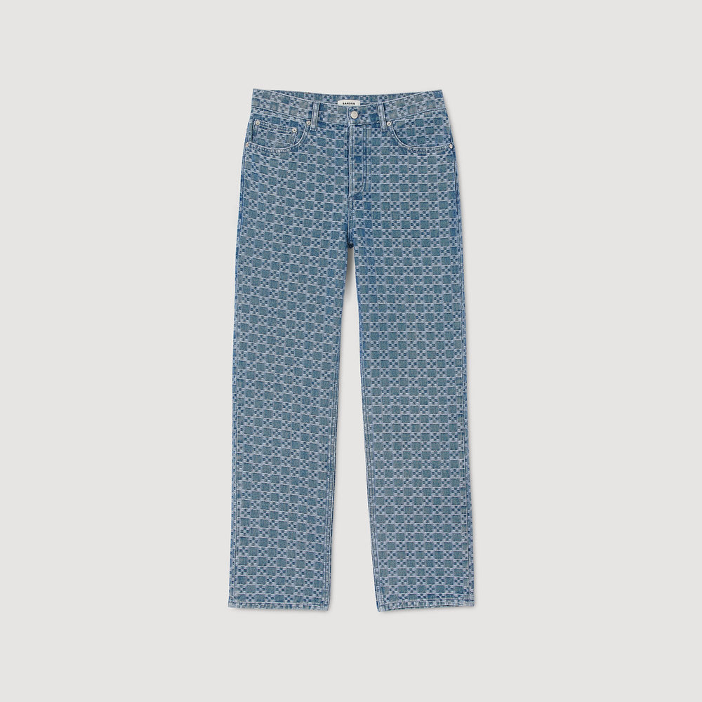 Sandro Men Regular-fit Square Cross jeans