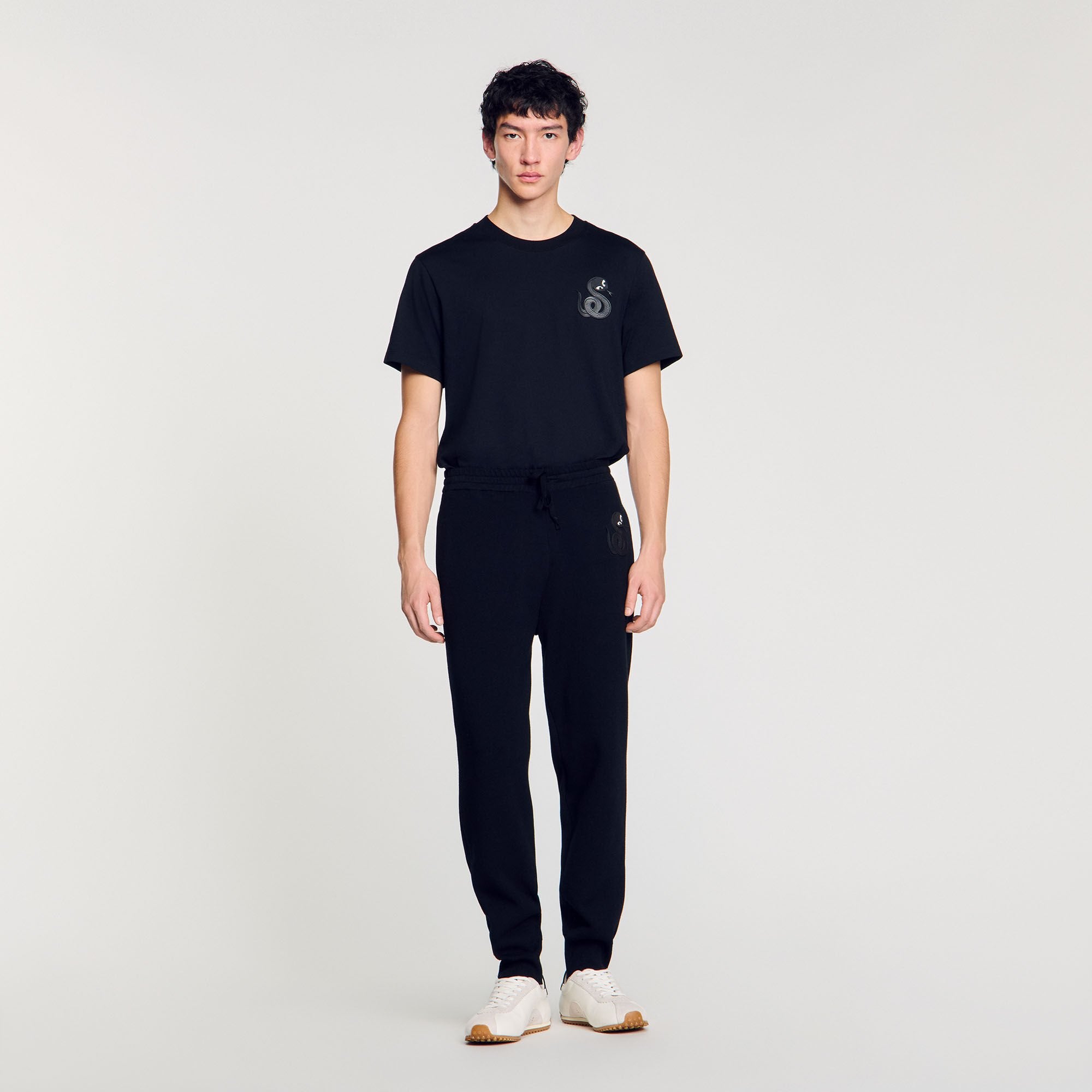 Sandro Men Joggers with snake detail