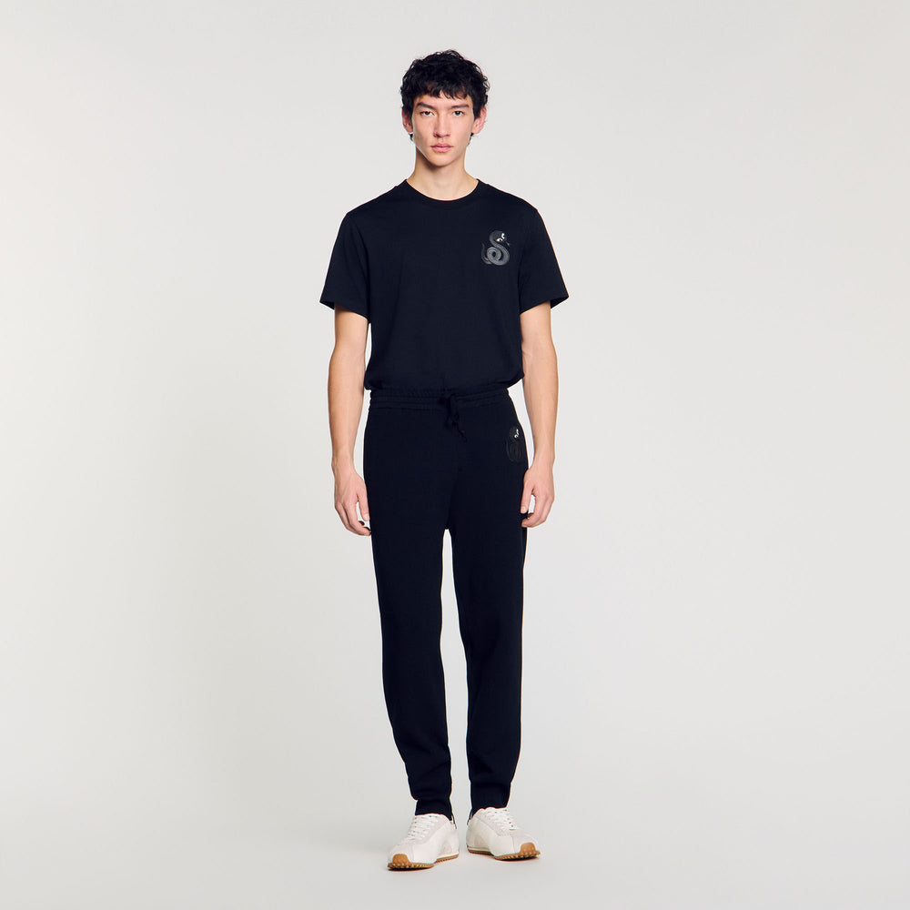 Sandro Men Joggers with snake detail