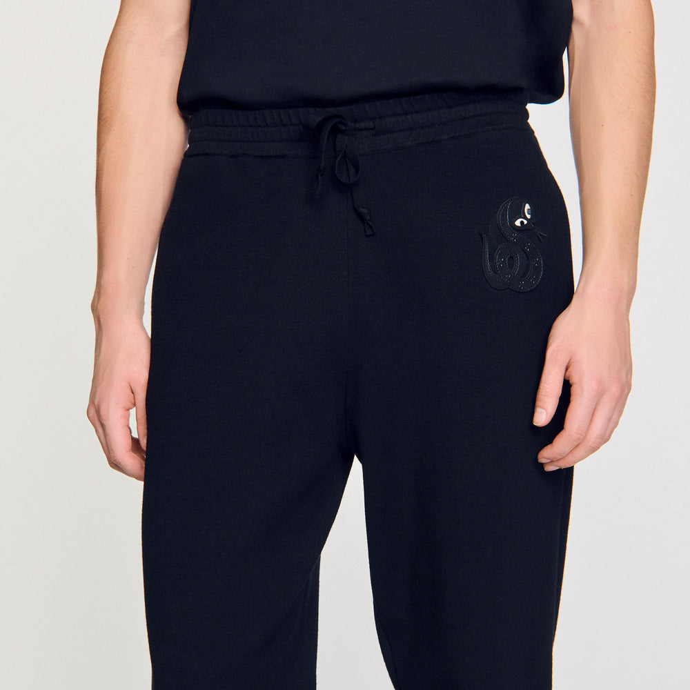 Sandro Men Joggers with snake detail