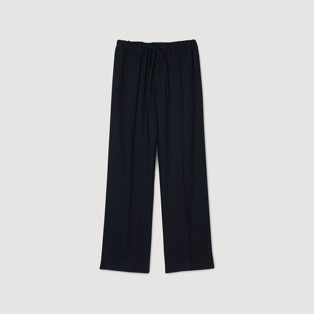 Sandro Men Elasticated wide-leg trousers