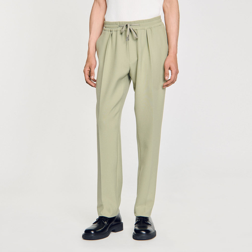 Sandro Men Elasticated straight-leg trousers