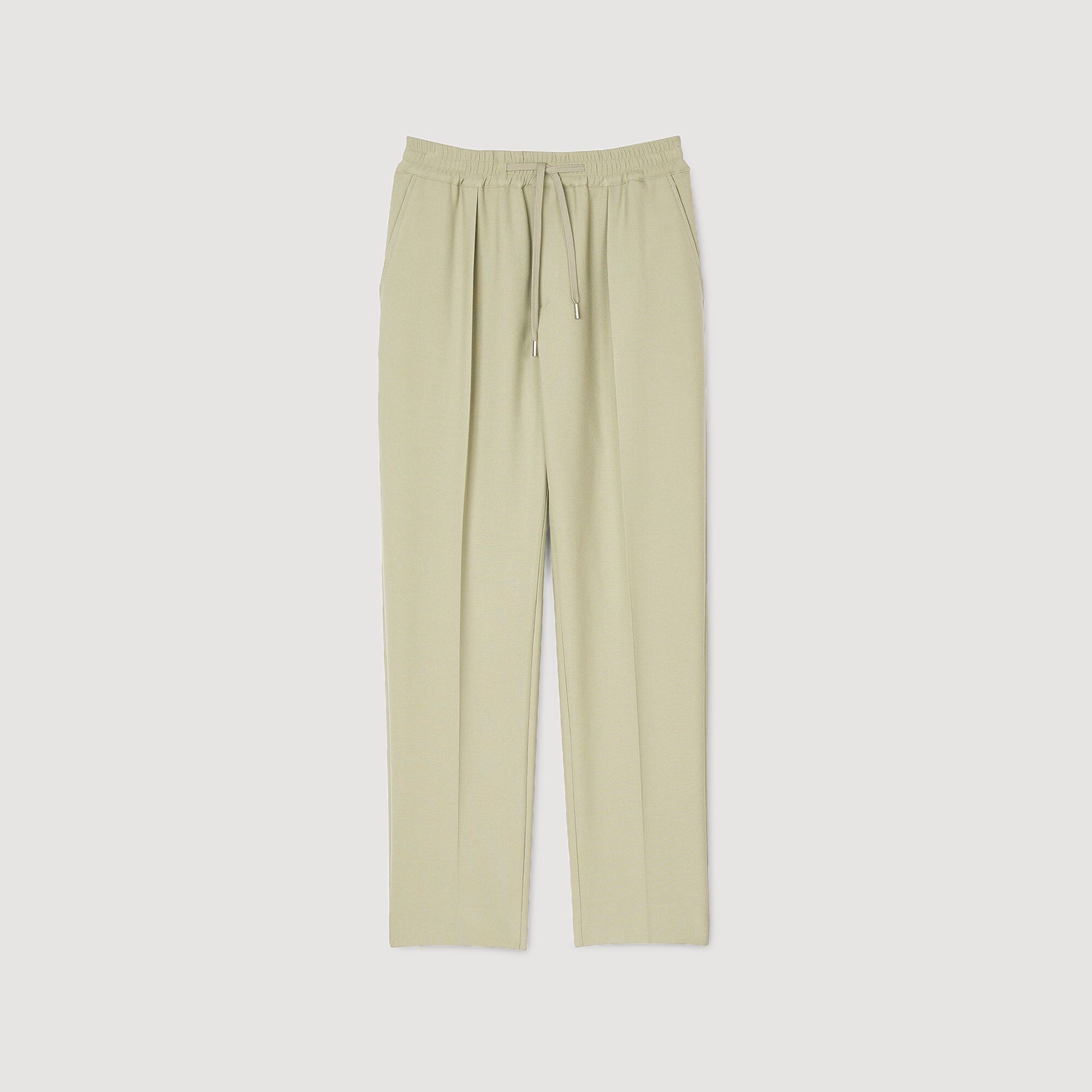 Sandro Men Elasticated straight-leg trousers