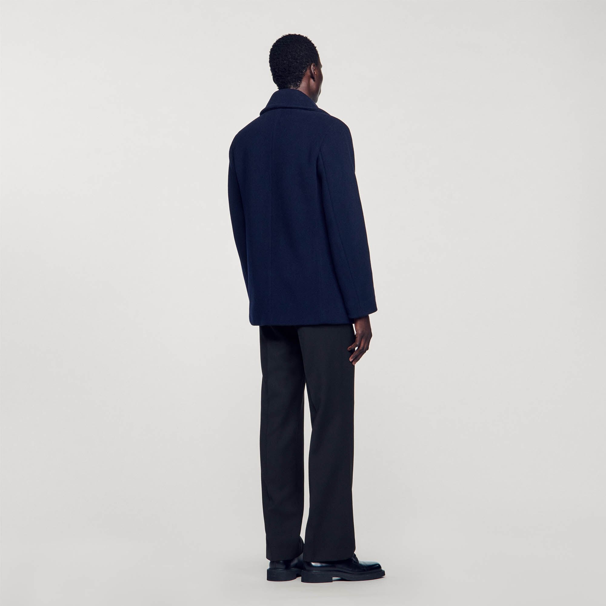 Sandro Men Wool pea coat
