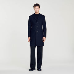 Sandro Men Wool broadcloth coat