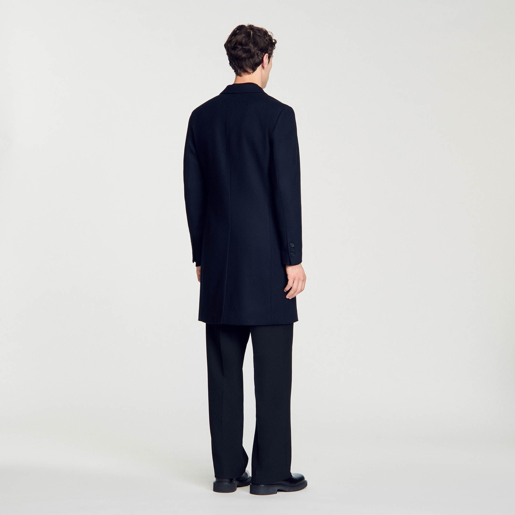 Sandro Men Wool broadcloth coat
