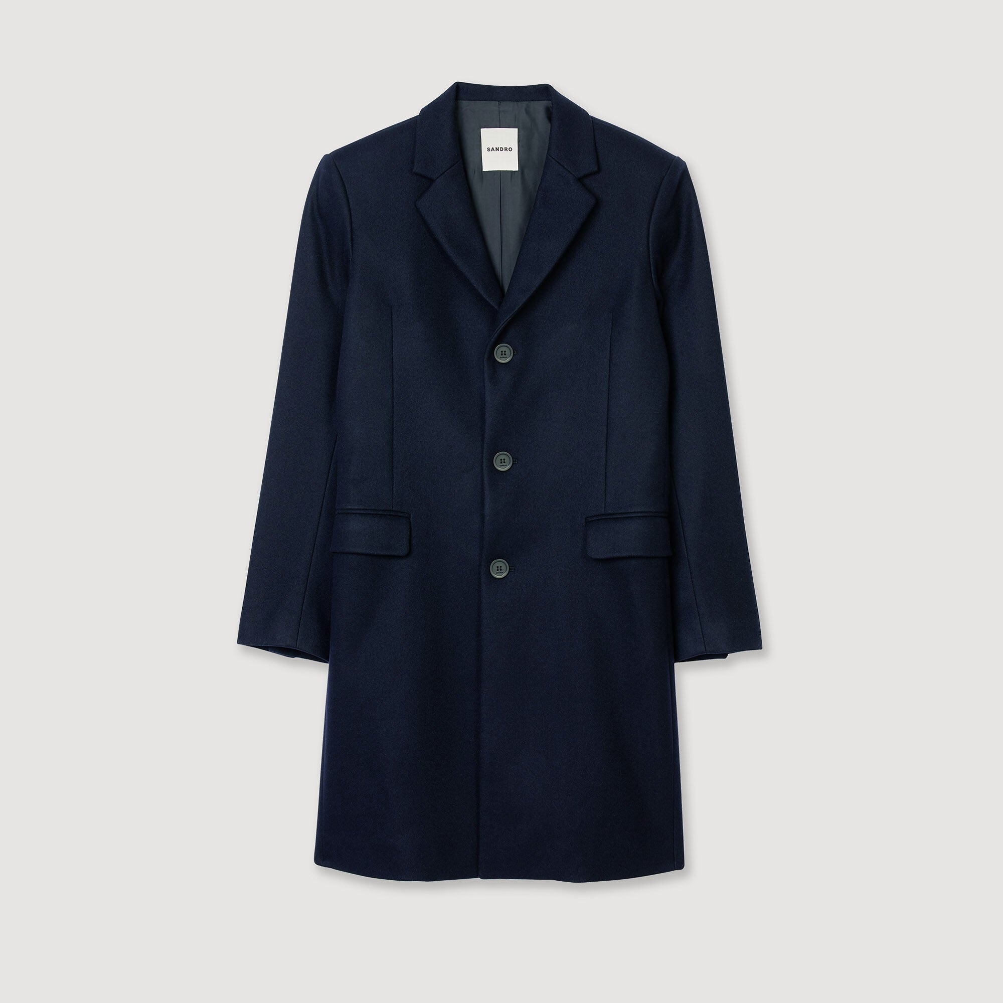 Sandro Men Wool broadcloth coat