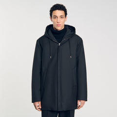 Sandro Men Hooded parka with zip