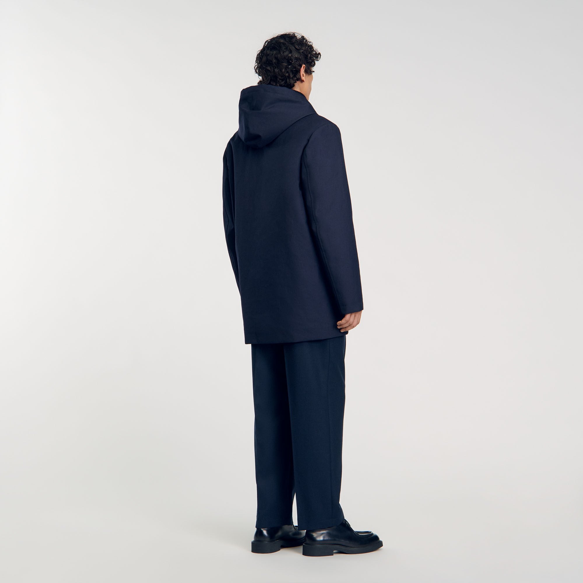 Sandro Men Hooded parka with zip