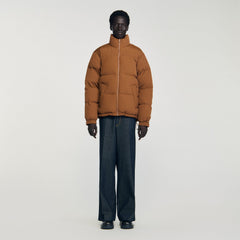 Sandro Men Hooded puffer with high collar