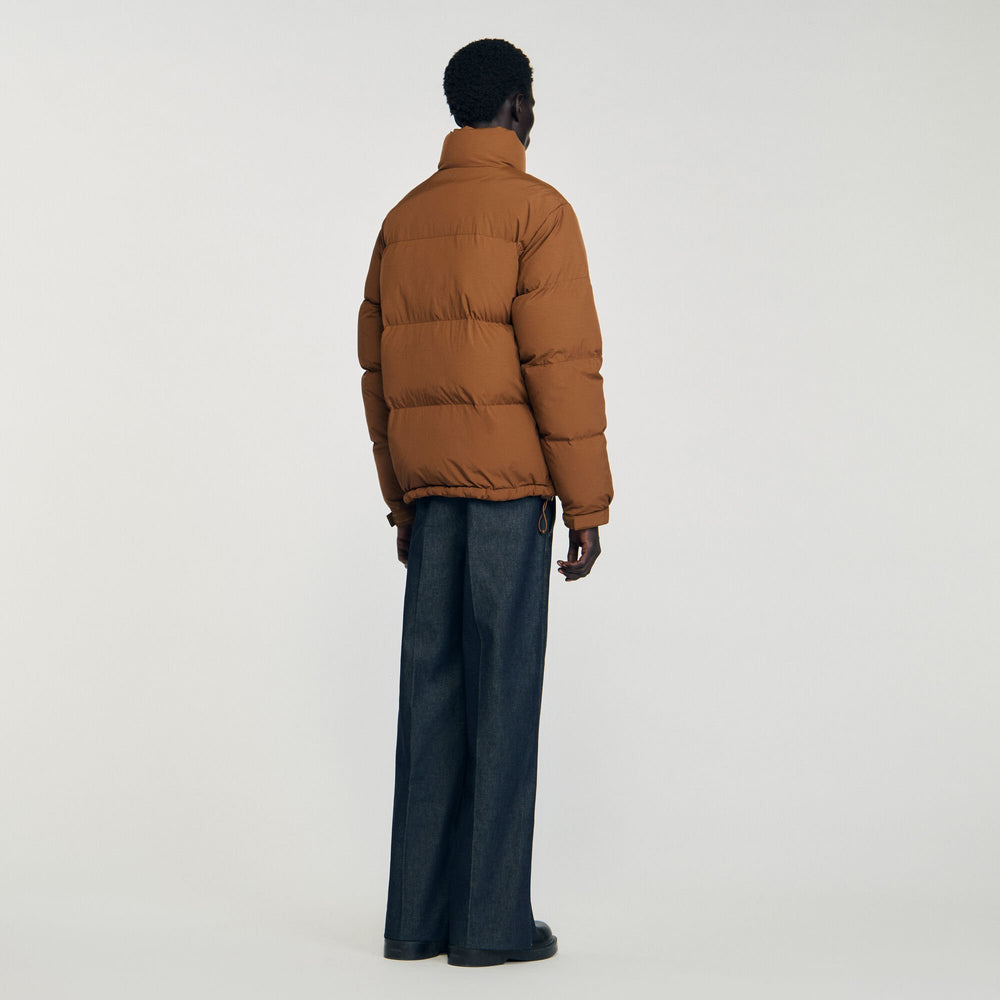 Sandro Men Hooded puffer with high collar