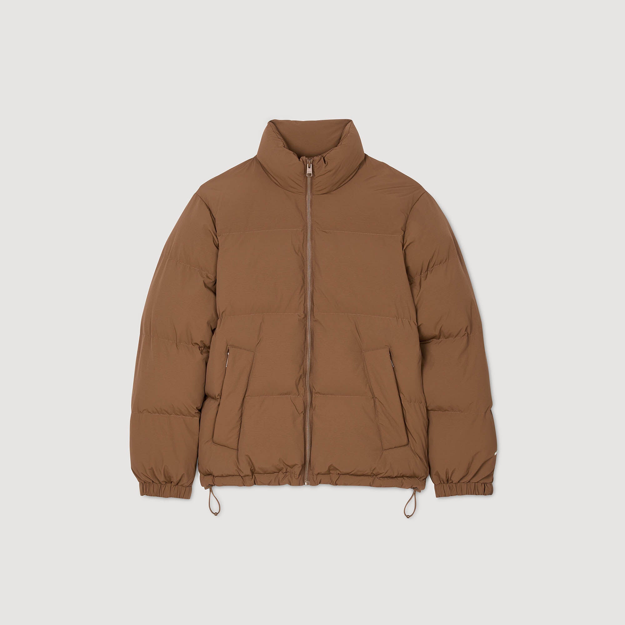 Sandro Men Hooded puffer with high collar